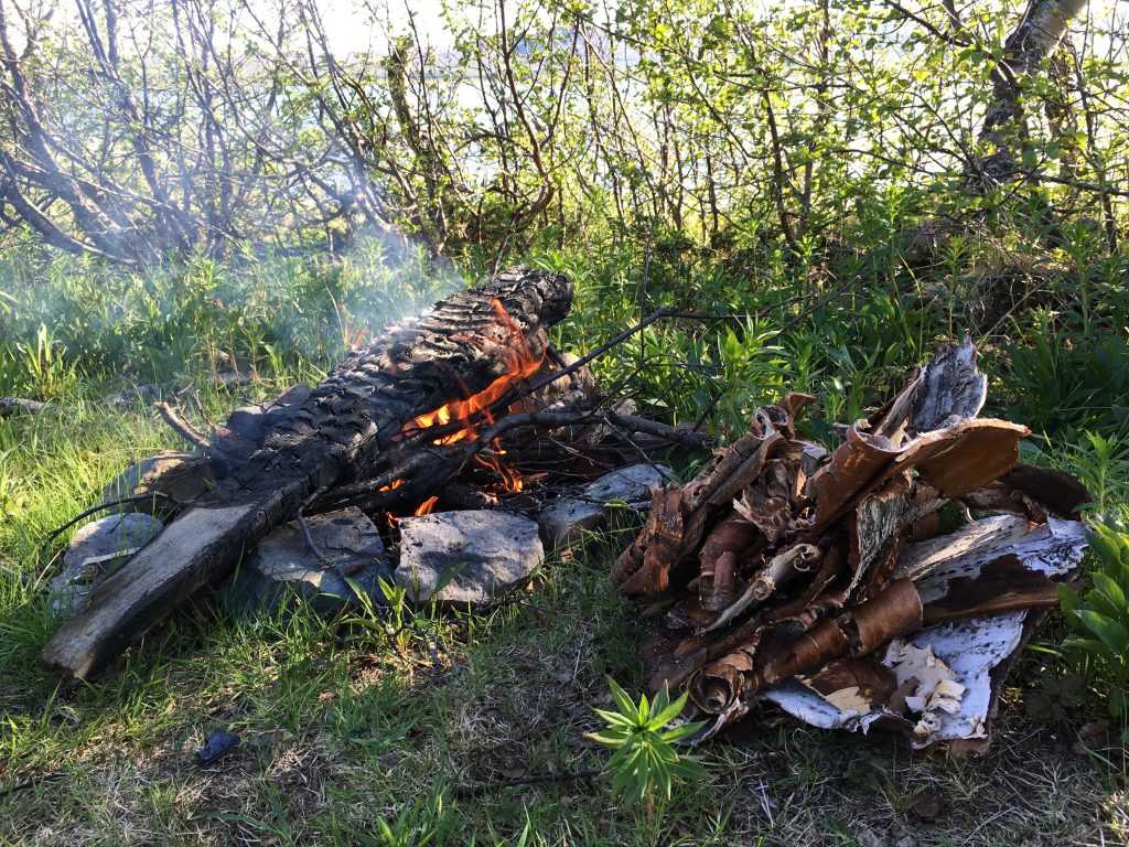 Campfire in Sitojaure