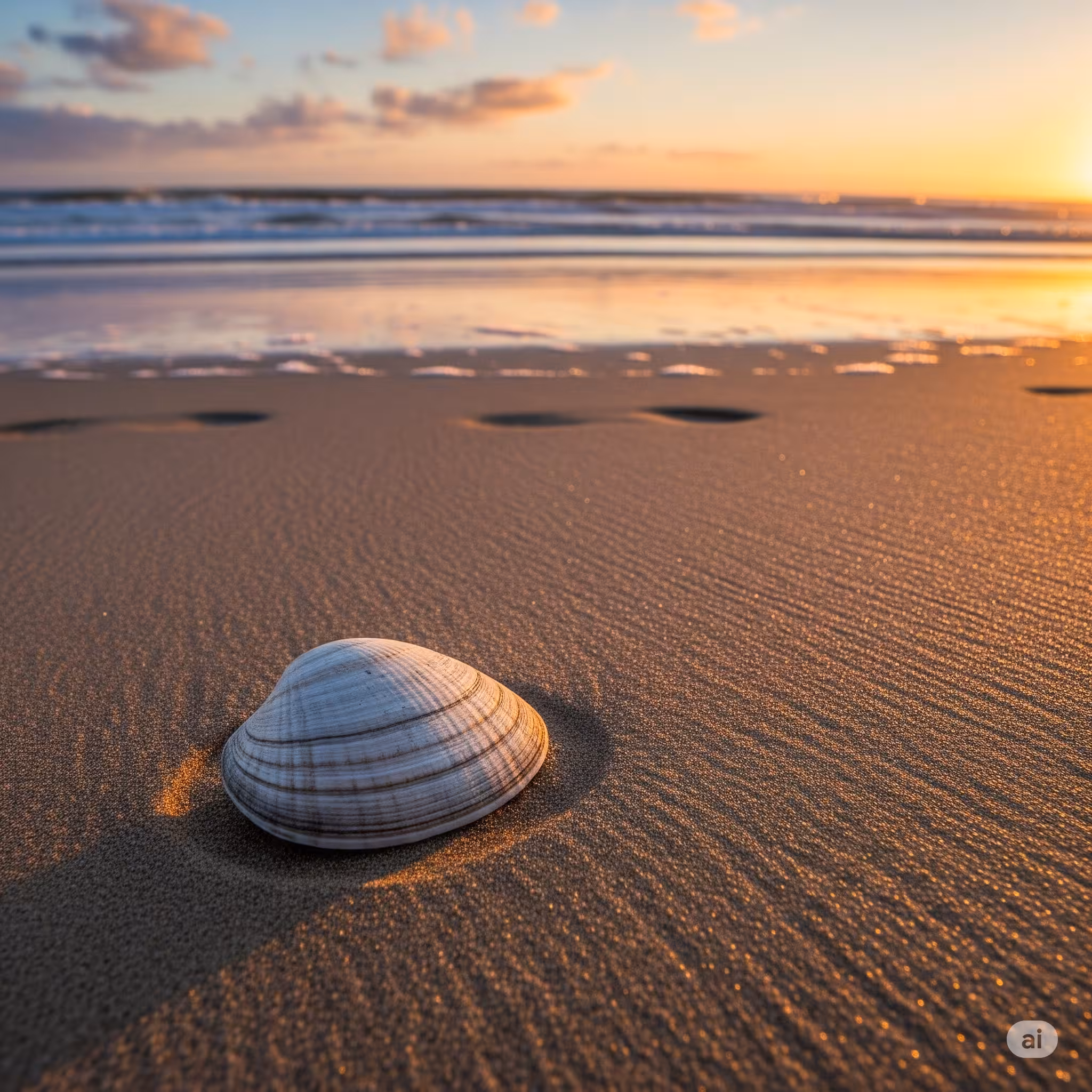 바닷가 조개껍데기