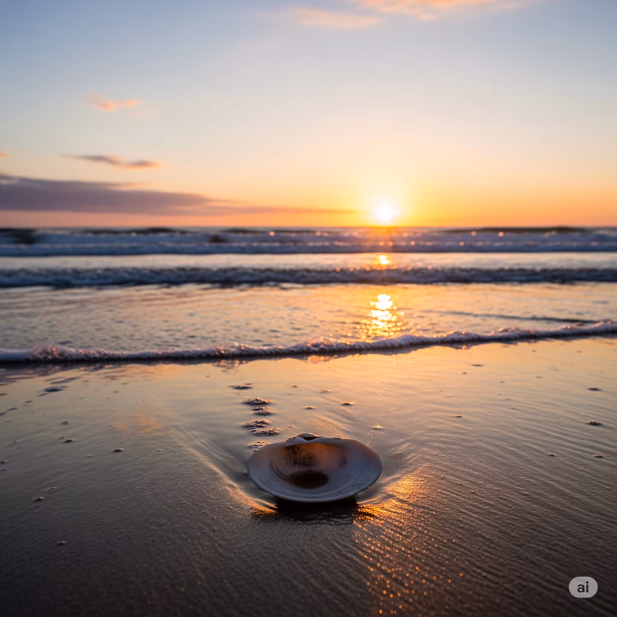 바닷가 조개껍데기