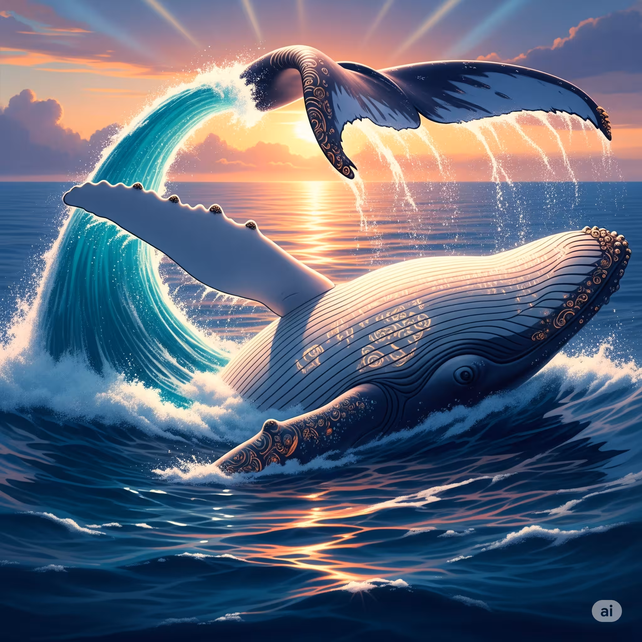 고래 수영