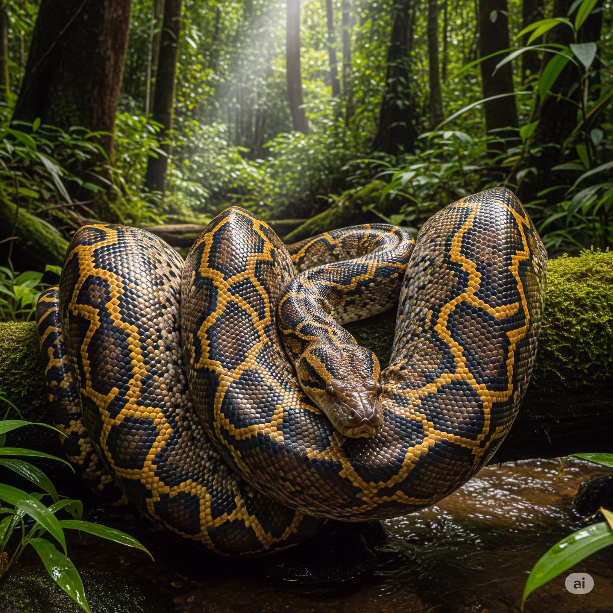 그물무늬비단뱀