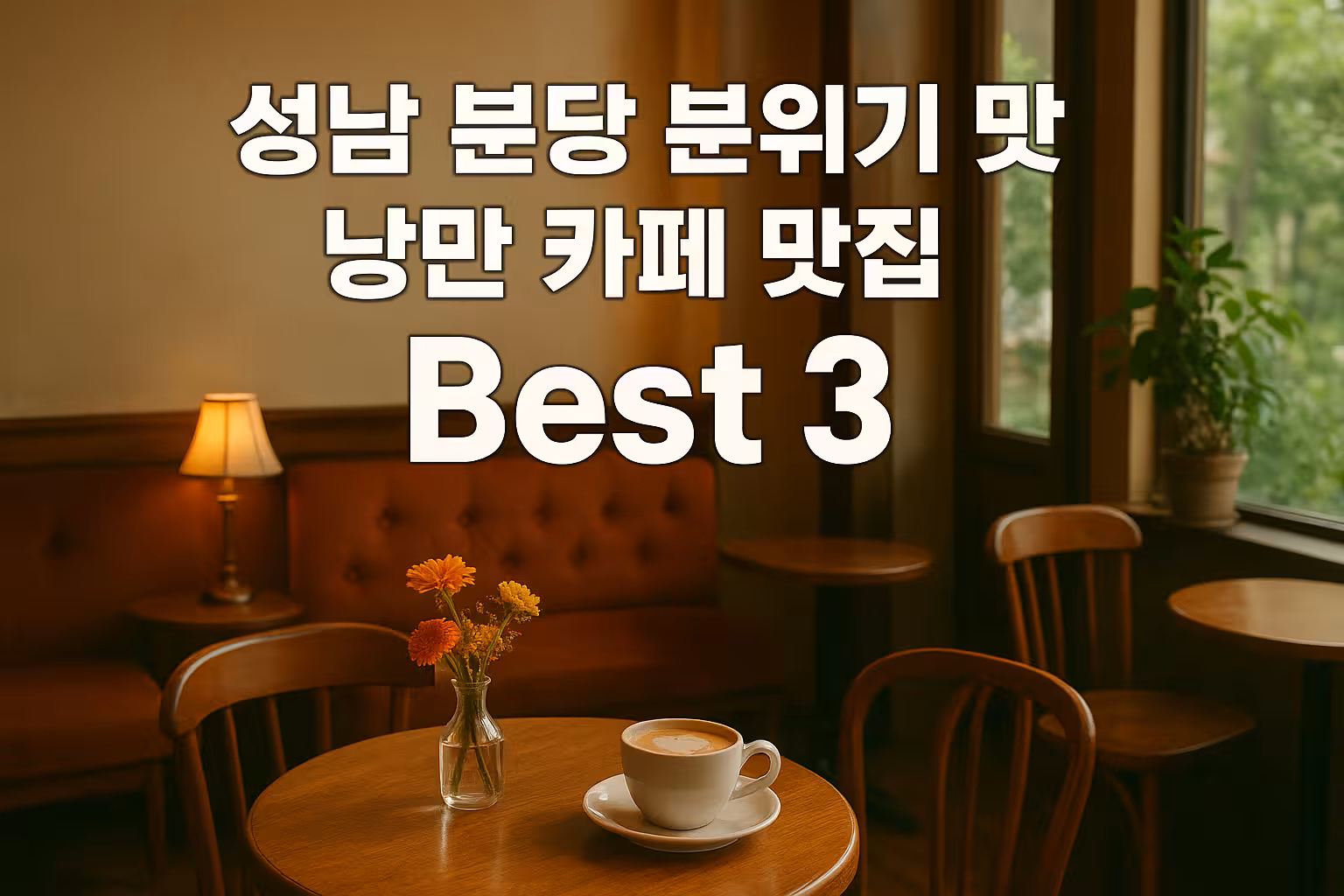 성남 분당 맛 낭만 카페 맛집 베스트3
