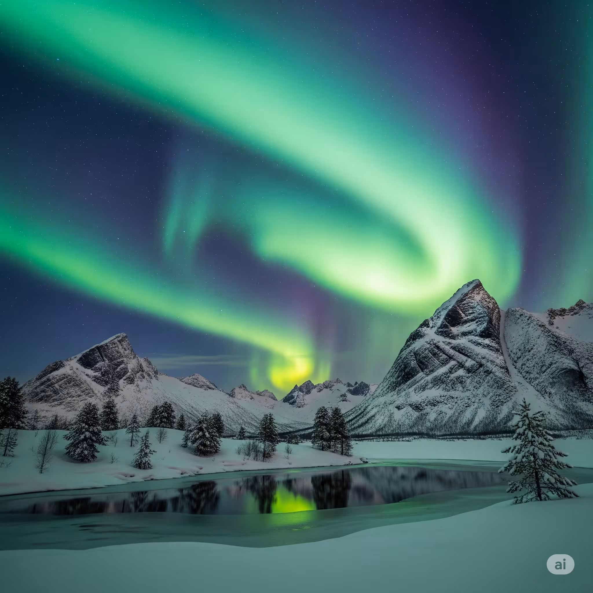 북극 오로라