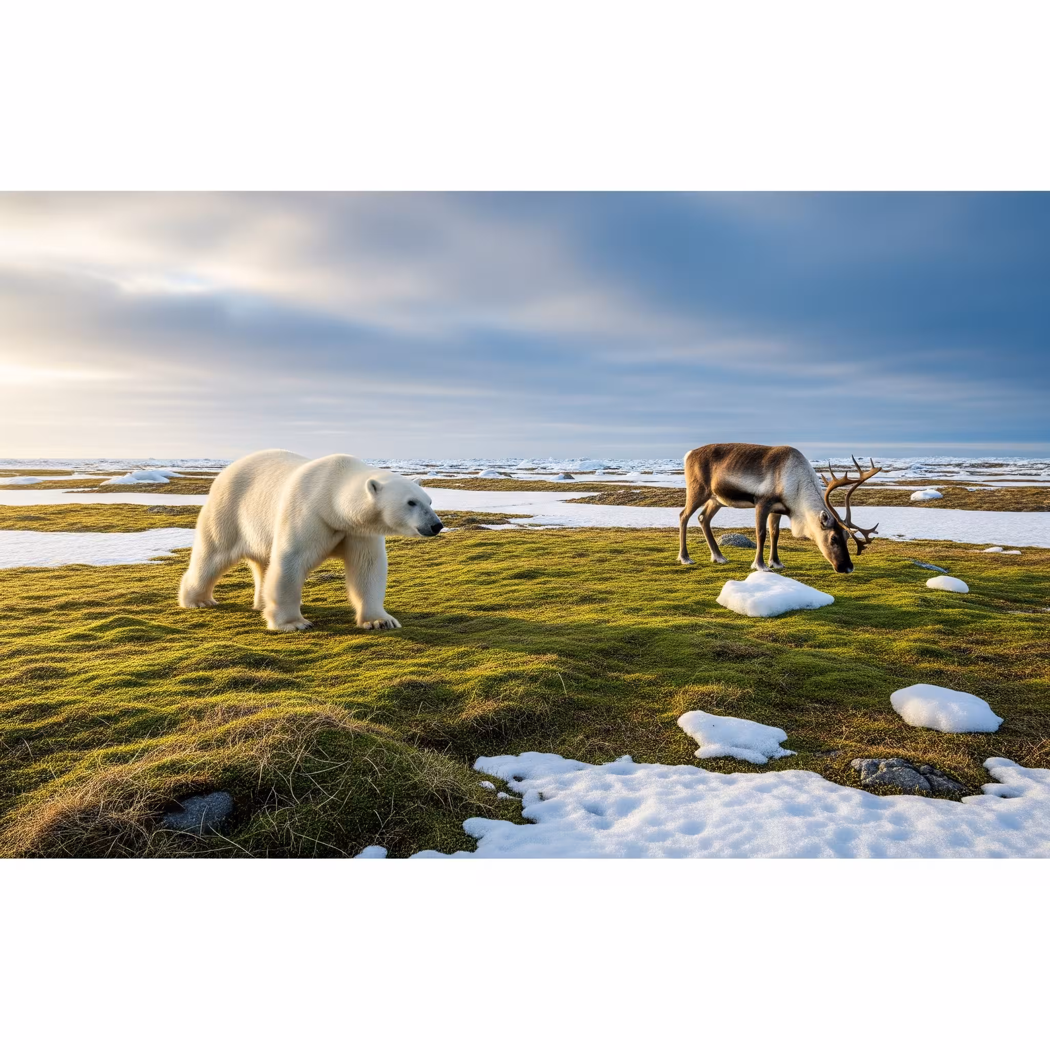 북극곰과 순록