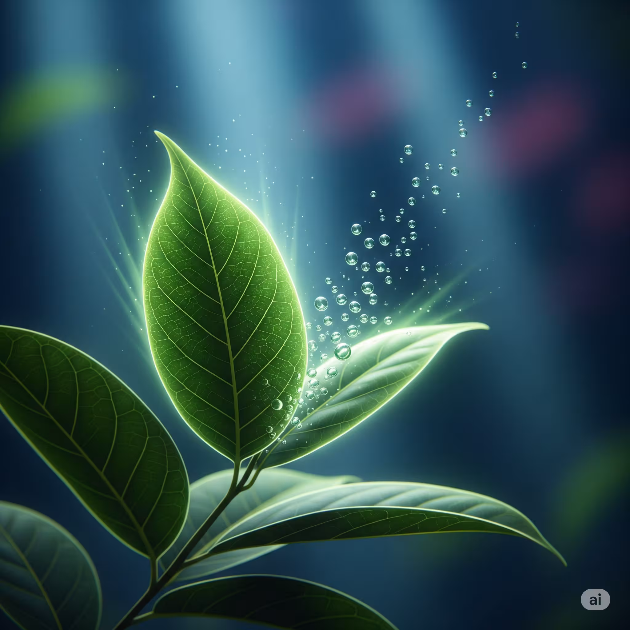 식물의 산소 공기 배출