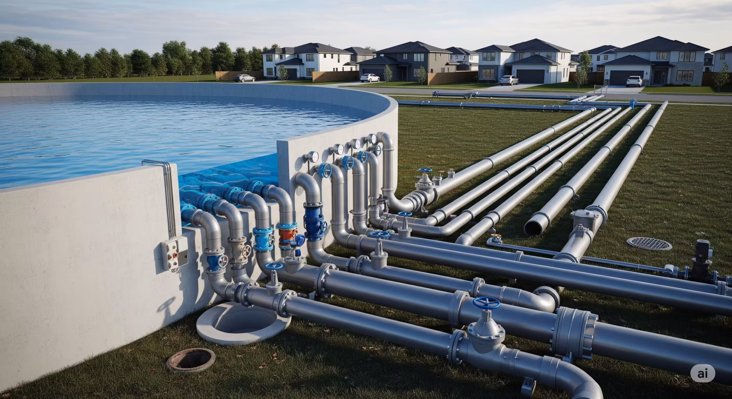 정수지 물탱크