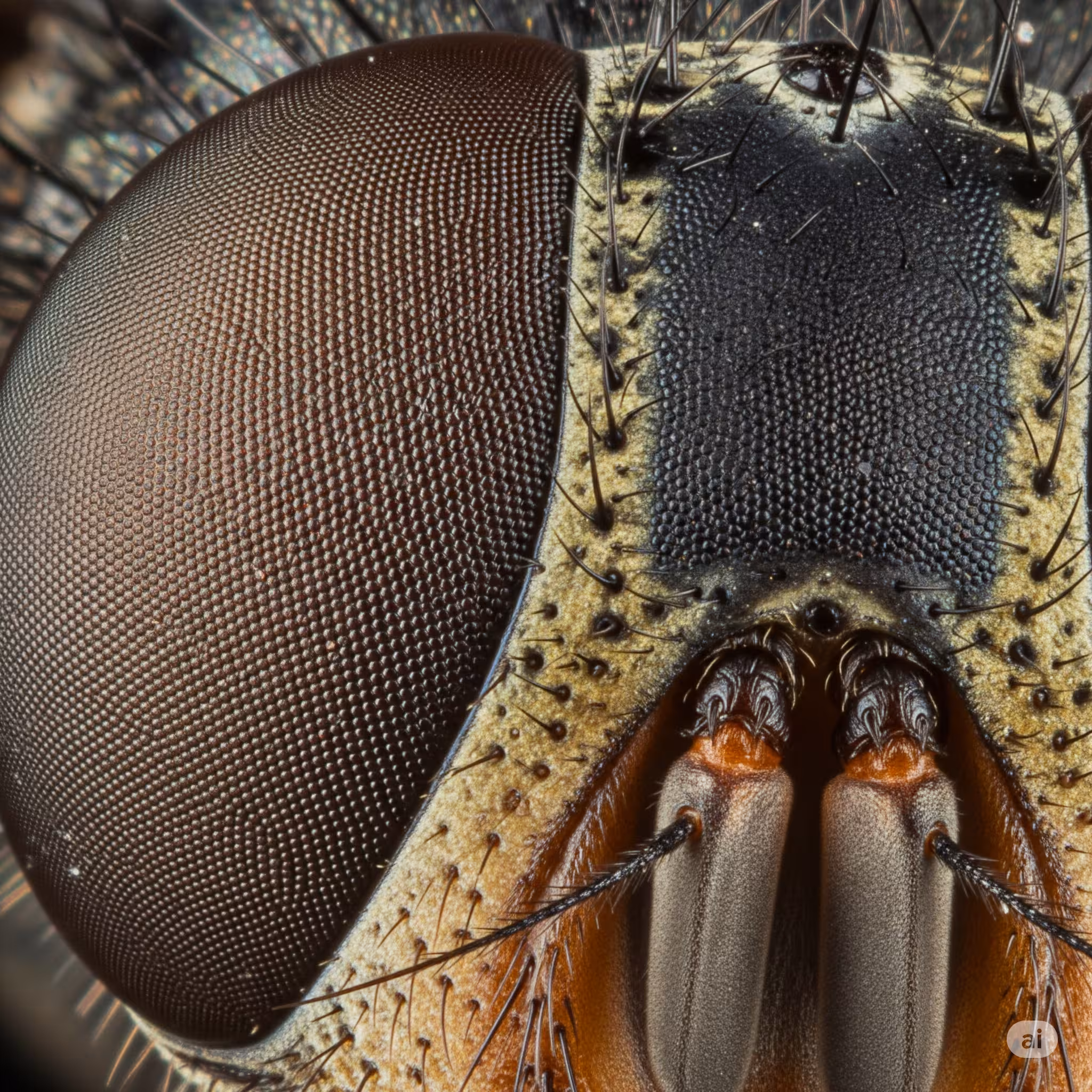 파리 곤충 눈