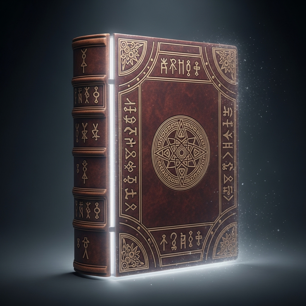 An old, beautifully bound book with intricate, unique linguistic symbols on its cover is slowly fading away into dust or light. The edges of the book are becoming transparent, suggesting a gradual disappearance. The atmosphere is somewhat melancholic but with a hint of reverence for what is being lost. No text is visible on the book.