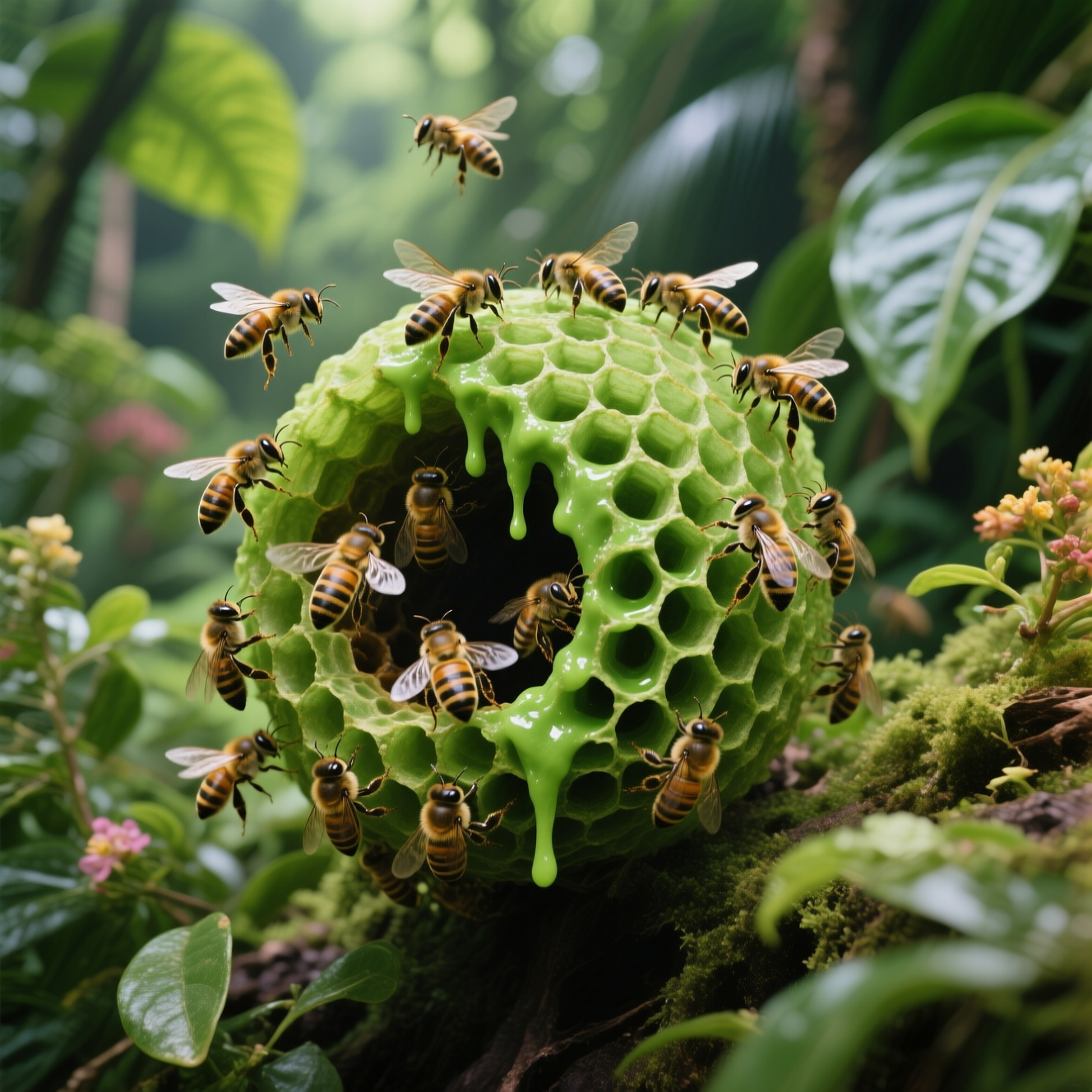 undefined A vibrant green tin