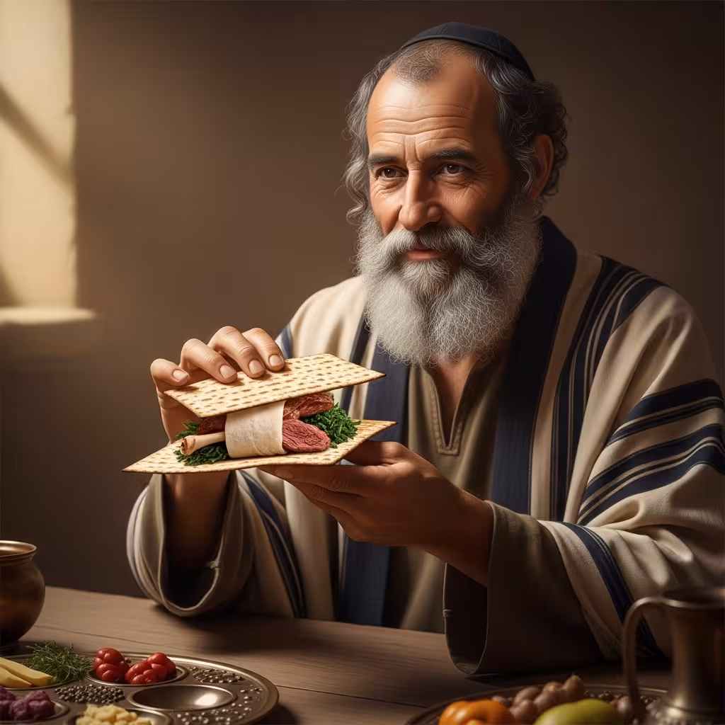 유대교의 힐렐은 어린 양고기와 쓴 풀로