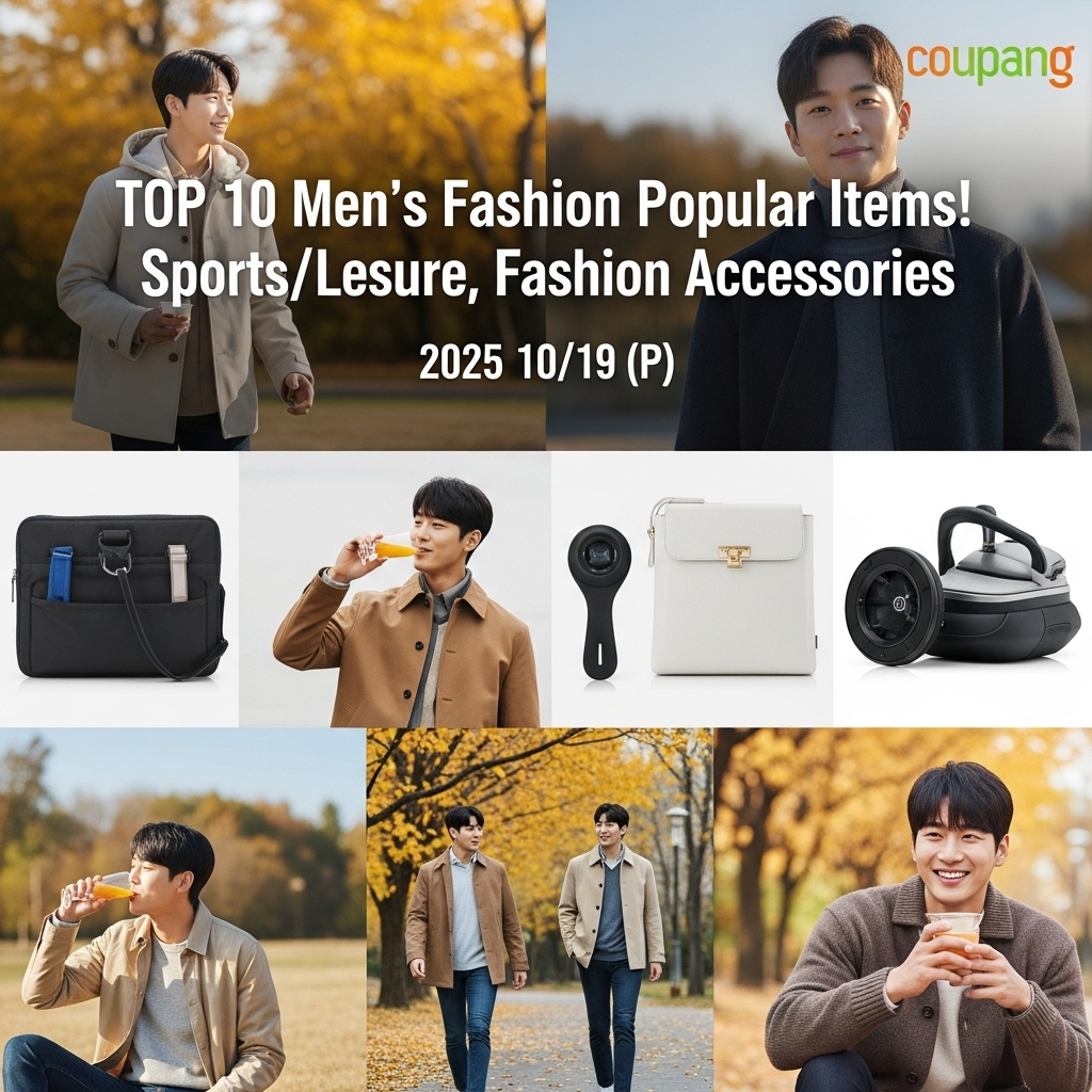 2025년 10월 19일, 남성패션 인기 TOP10! 스포츠/레저, 패션잡화 꿀템