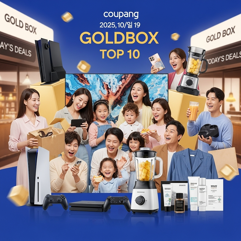 2025년 10월 19일 쿠팡 골드박스! 오늘만 특가, 꿀템 TOP10 추천
