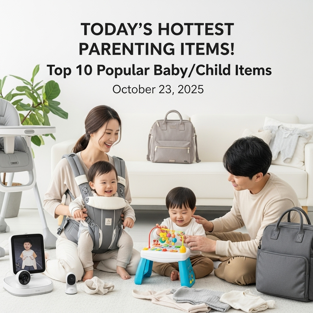 오늘의 육아 핫템! 2025년 10월 23일 출산/유아동 인기템 TOP10