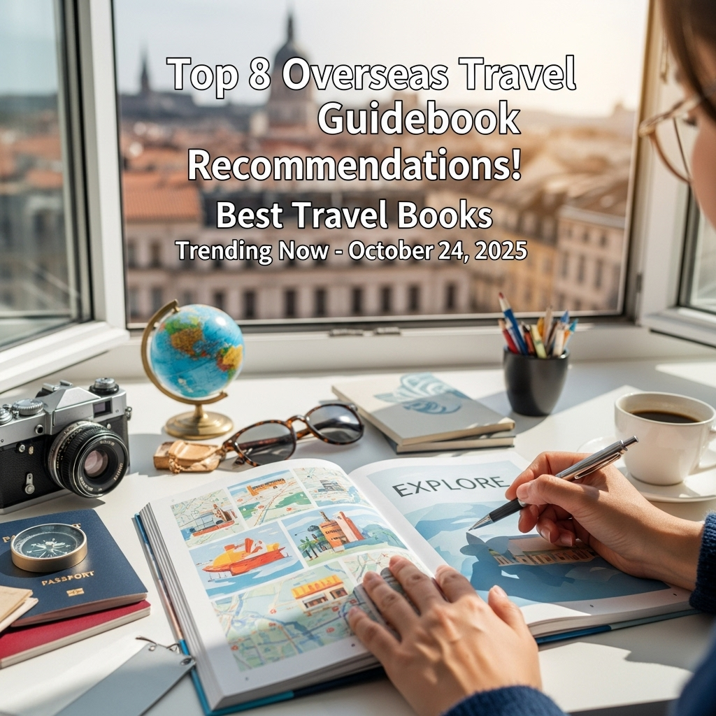 2025년 10월 24일, 해외여행 가이드북 TOP8 추천! 지금 뜨는 베스트 여행 도서