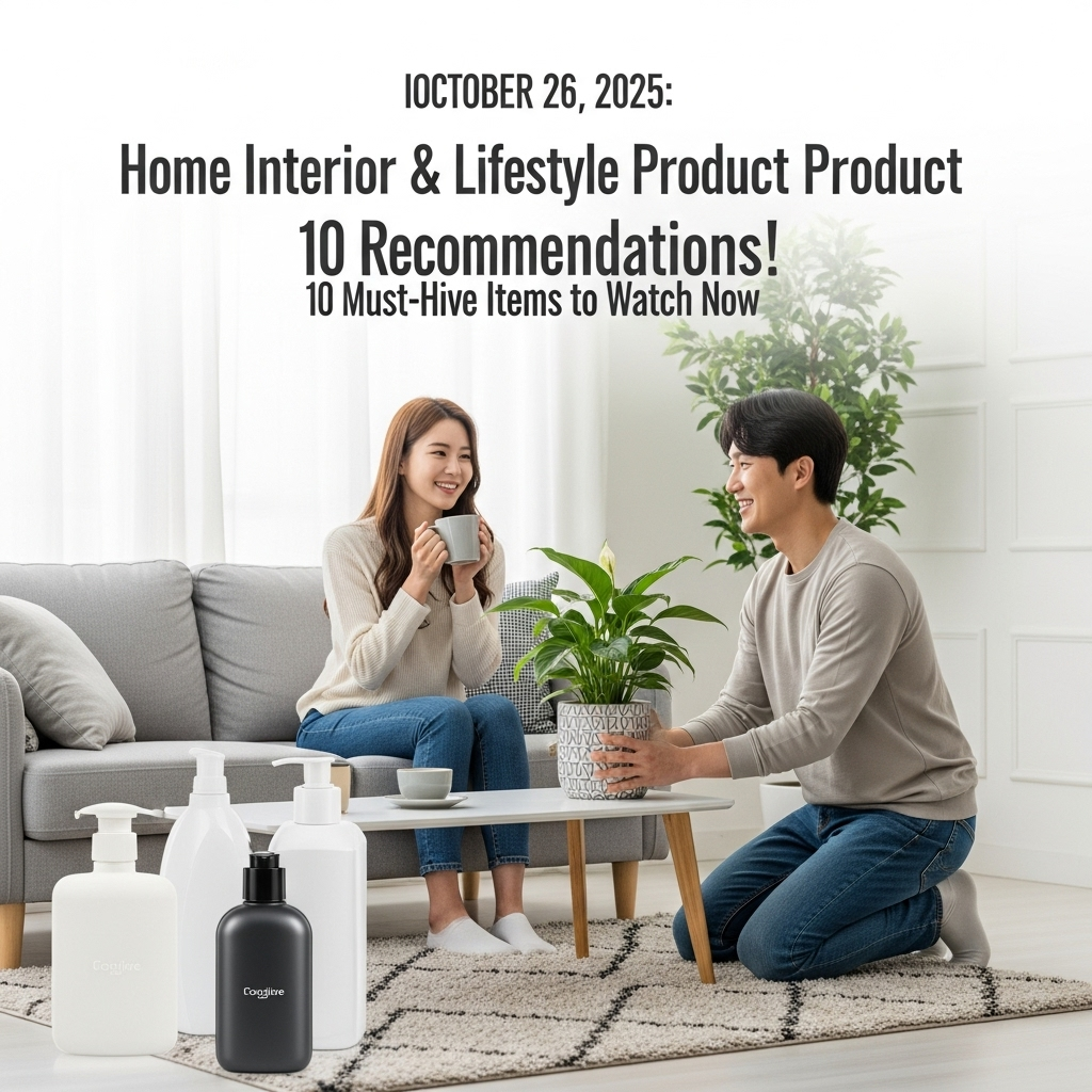 2025년 10월 26일, 홈인테리어·생활용품 추천! 지금 주목할 실속템 10선