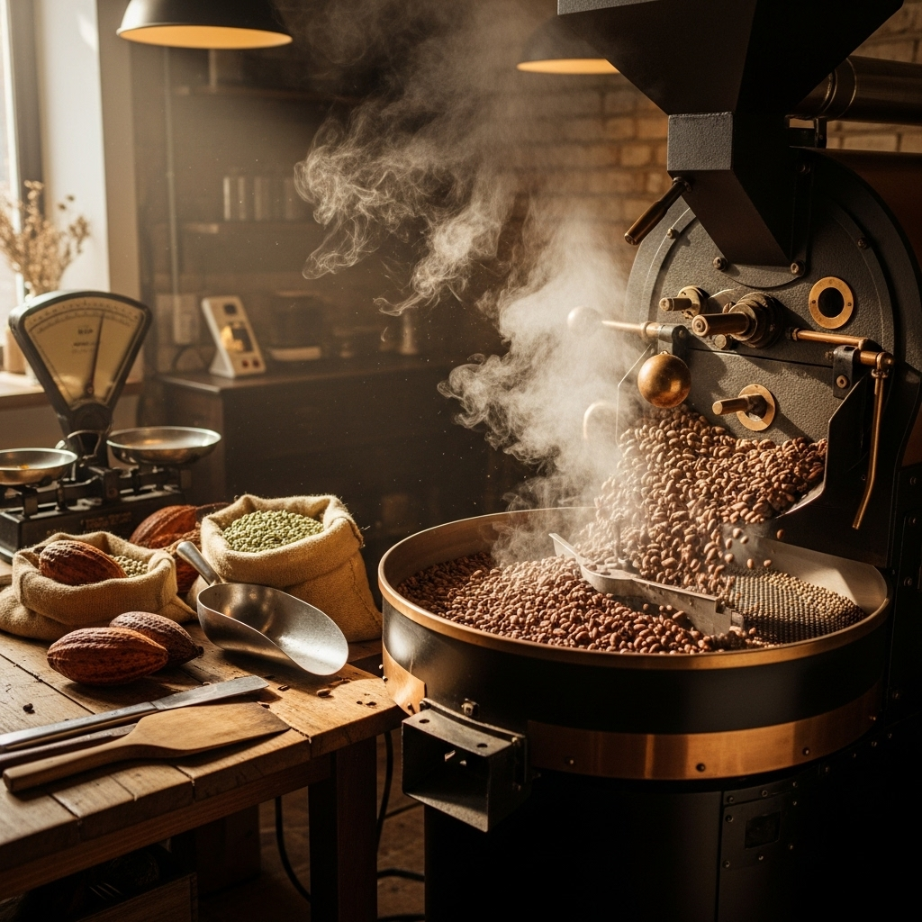 imagen 4.0 generate preview 06 06 Cacao beans being ro