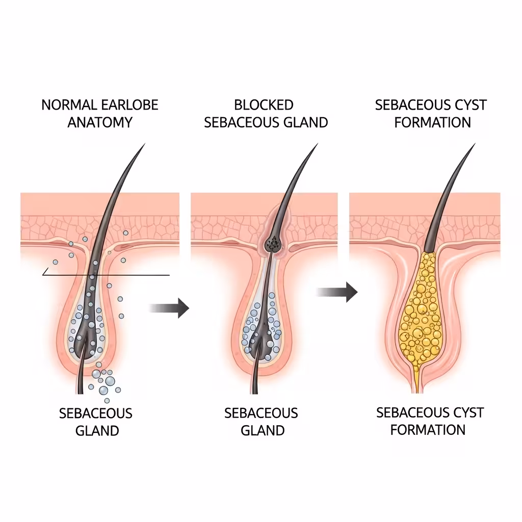 imagen 4.0 generate preview 06 06 a title 귓볼 피지 낭종 발생
