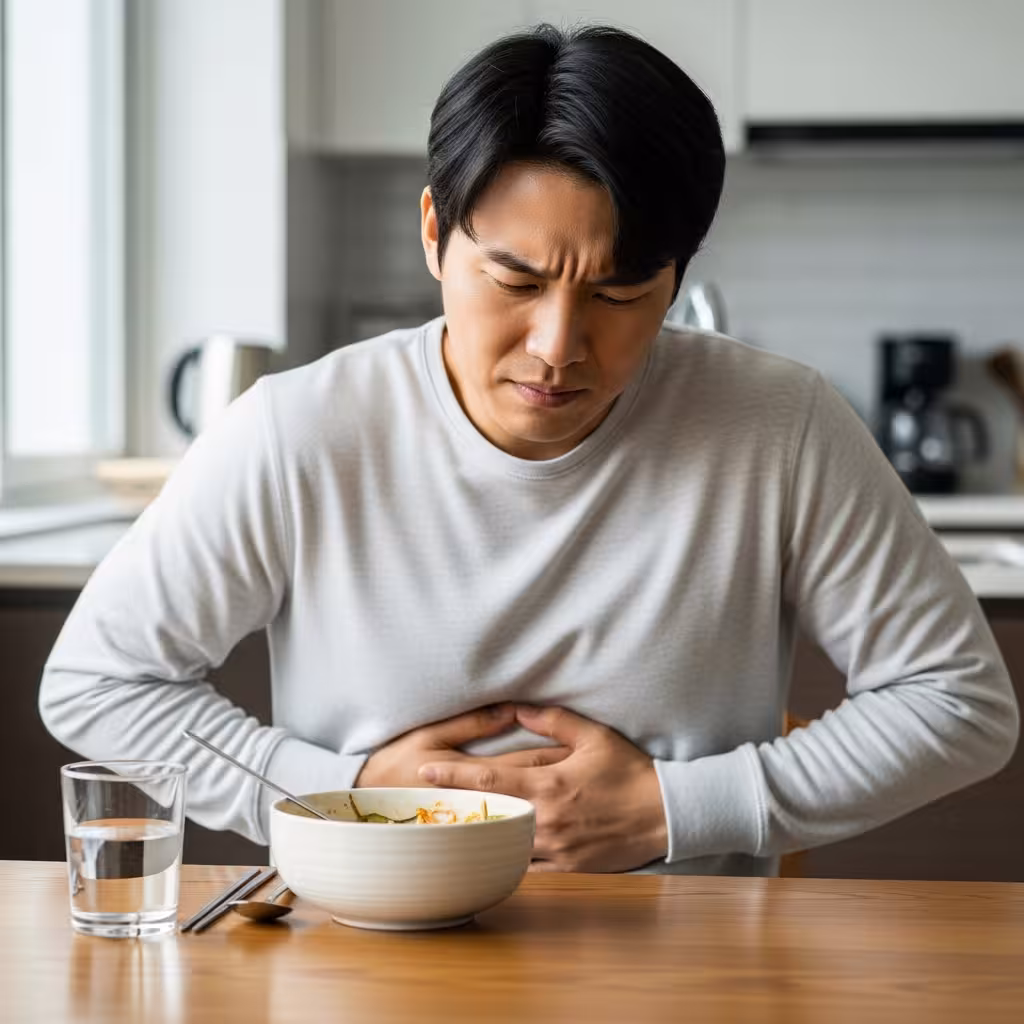 imagen 4.0 generate preview 06 06 a title 소화불량으로 속이 불편