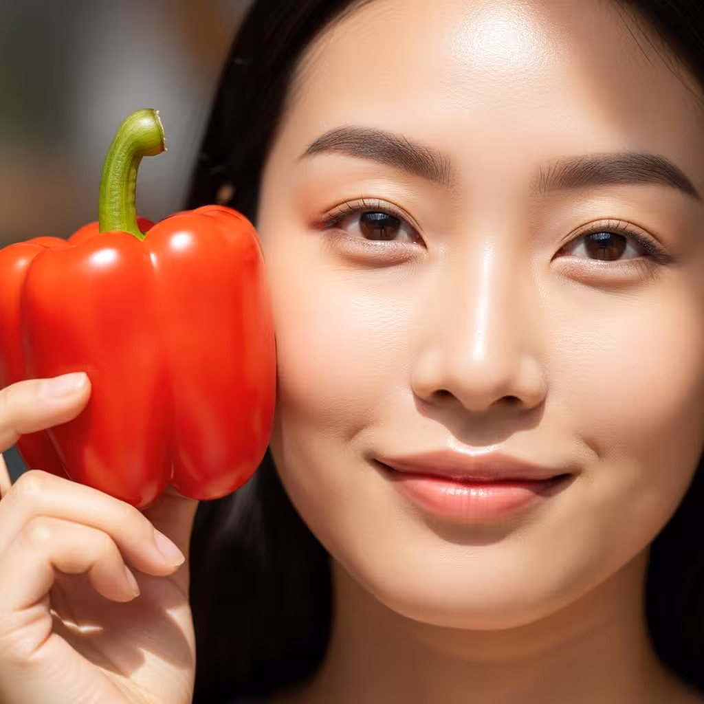 imagen 4.0 generate preview 06 06 a title 파프리카를 활용한 피부