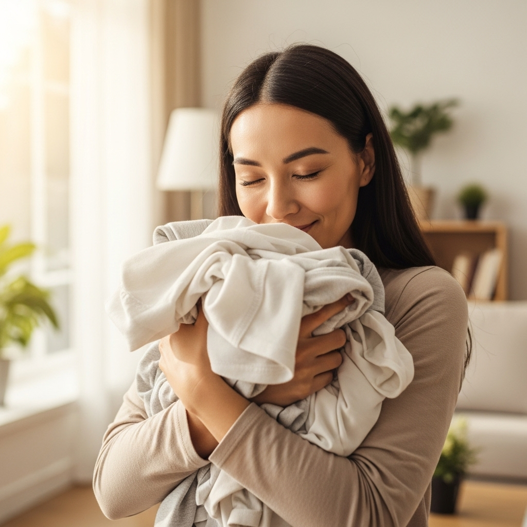 imagen 4.0 generate preview 06 06 a title 향기로운 빨래를 들고