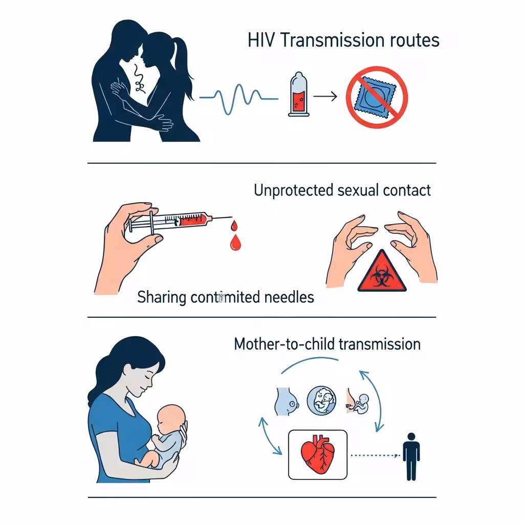 imagen 4.0 generate preview 06 06 title HIV 감염 경로 일러