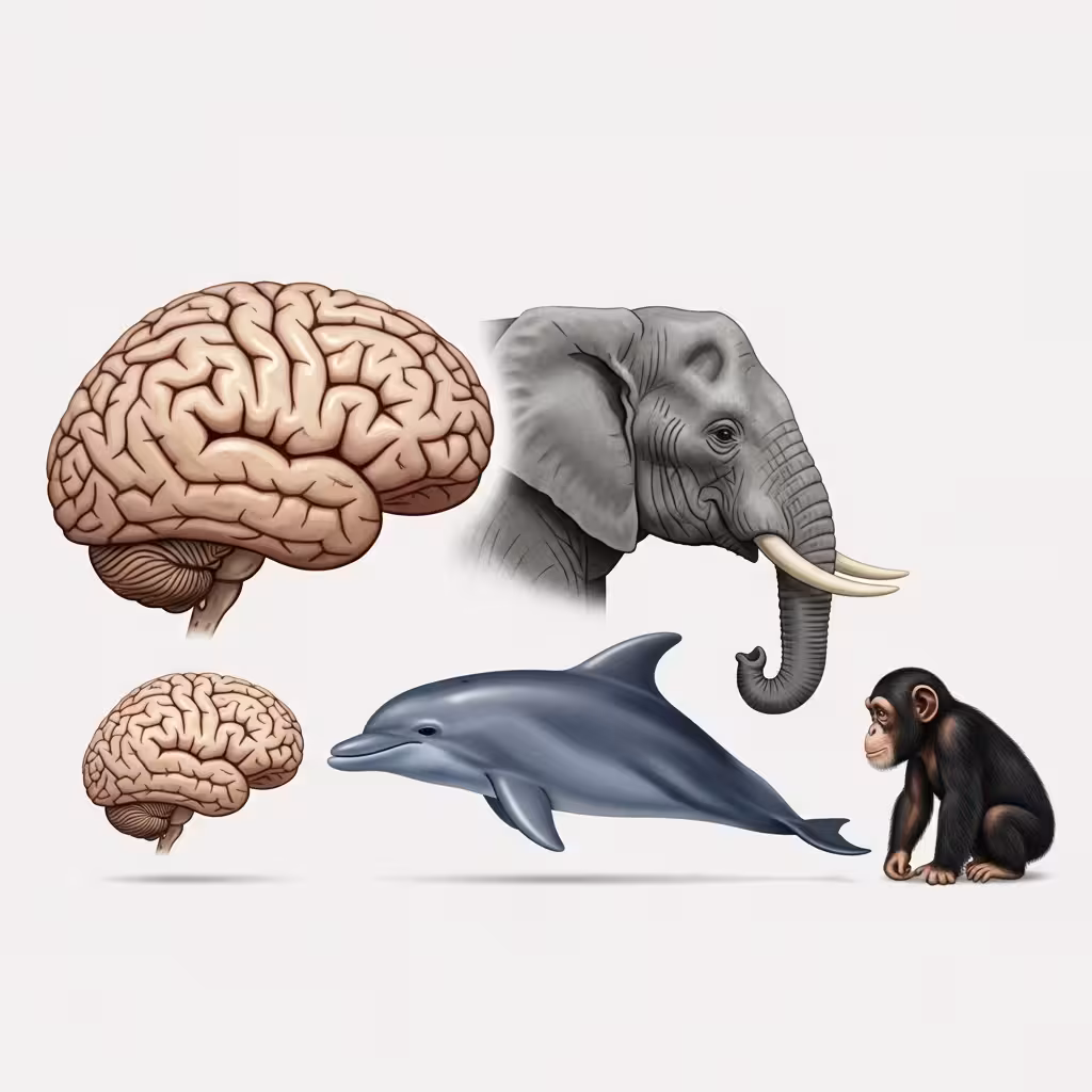 imagen 4.0 generate preview 06 06 title 다양한 동물들의 뇌 크