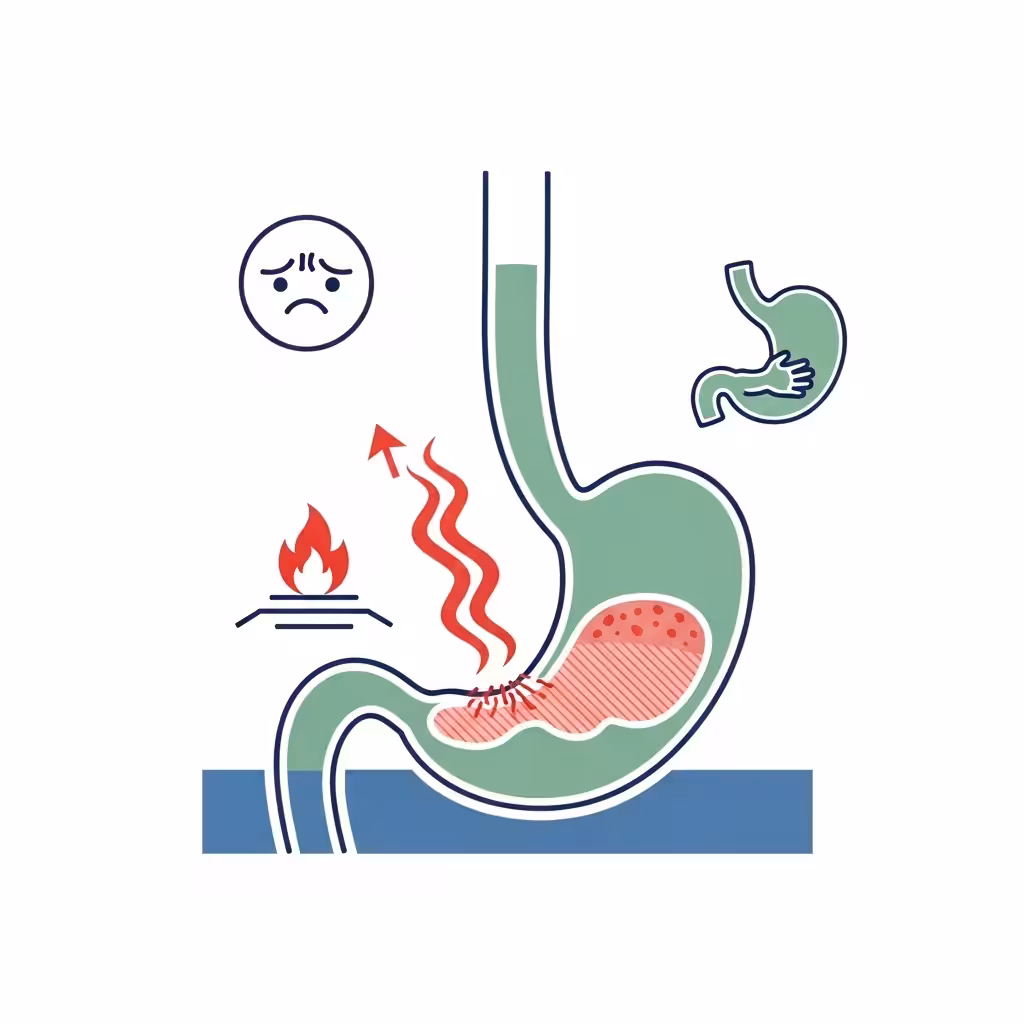 imagen 4.0 generate preview 06 06 title 위산 역류와 소화불량의