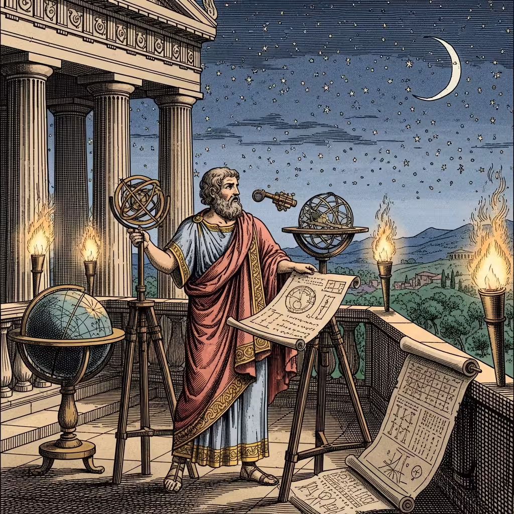 imagen 4.0 ultra generate preview 06 06 a title 고대 그리스 천문학자가