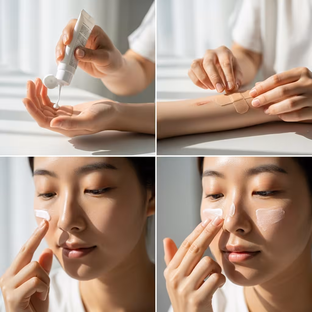 imagen 4.0 ultra generate preview 06 06 a title 상처 관리 및 흉터 예