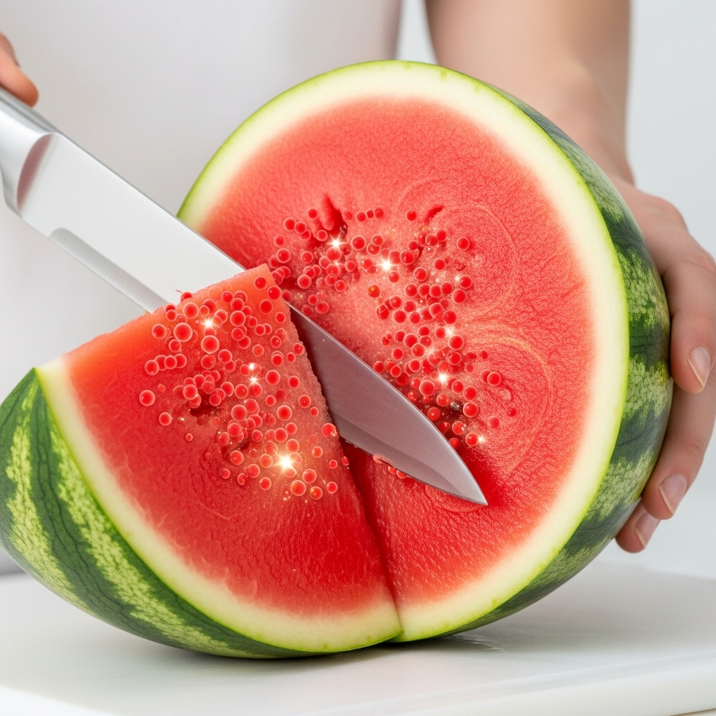 imagen 4.0 ultra generate preview 06 06 a title 수박을 자르면서 라이코