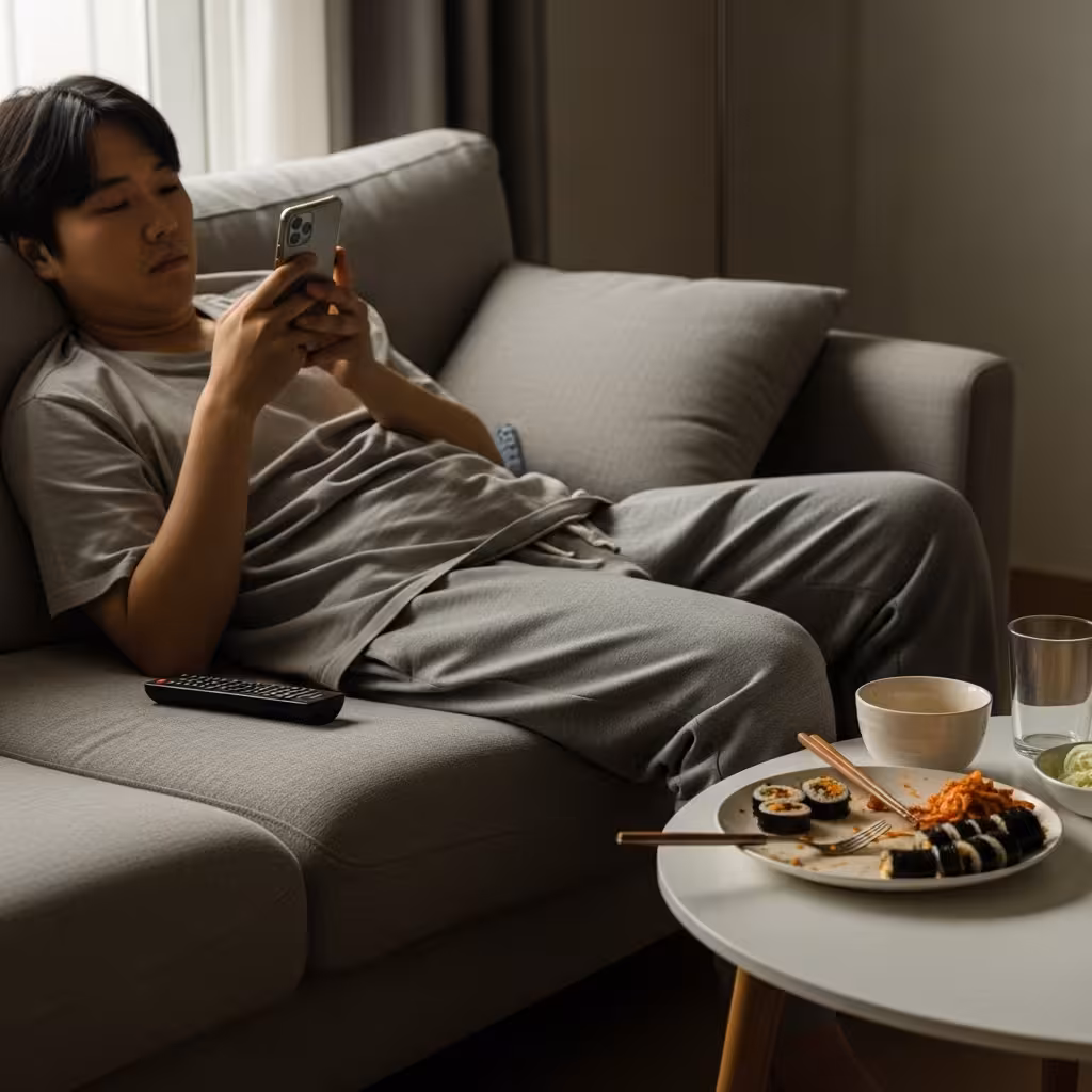 imagen 4.0 ultra generate preview 06 06 a title 식후 앉은 자세와 혈당