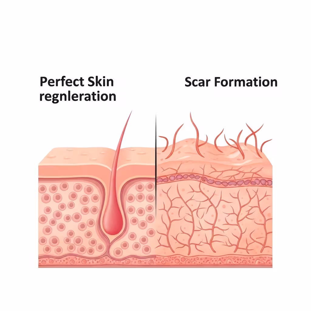 imagen 4.0 ultra generate preview 06 06 a title 피부 재생과 흉터 형성