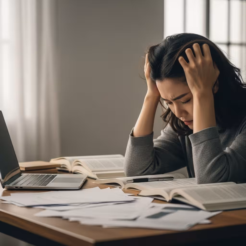 imagen 4.0 ultra generate preview 06 06 title 한 여성이 책상에 앉아