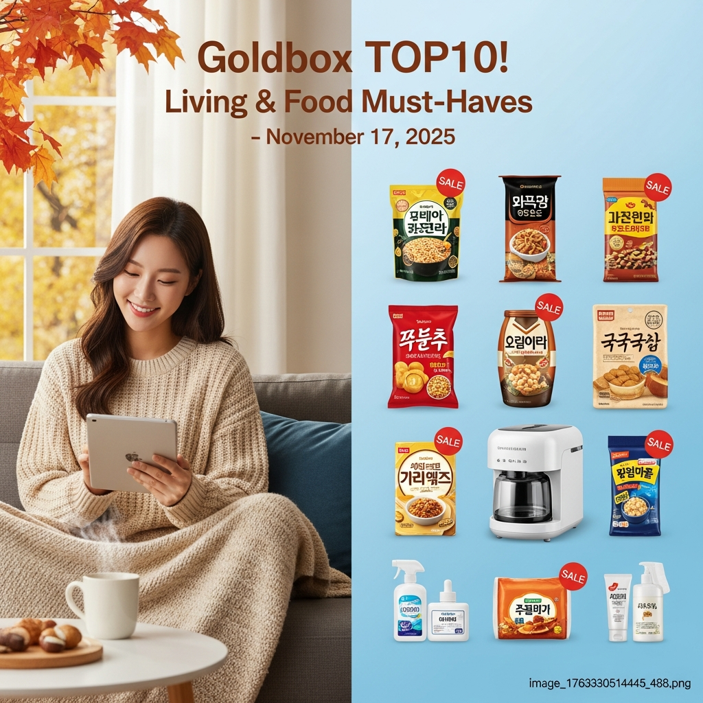 2025년 11월 17일 골드박스 TOP10! 생활 & 식품 꿀템