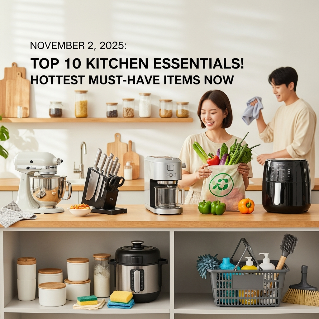 2025년 11월 2일, 주방용품 베스트 10! 지금 가장 핫한 실속템 모음