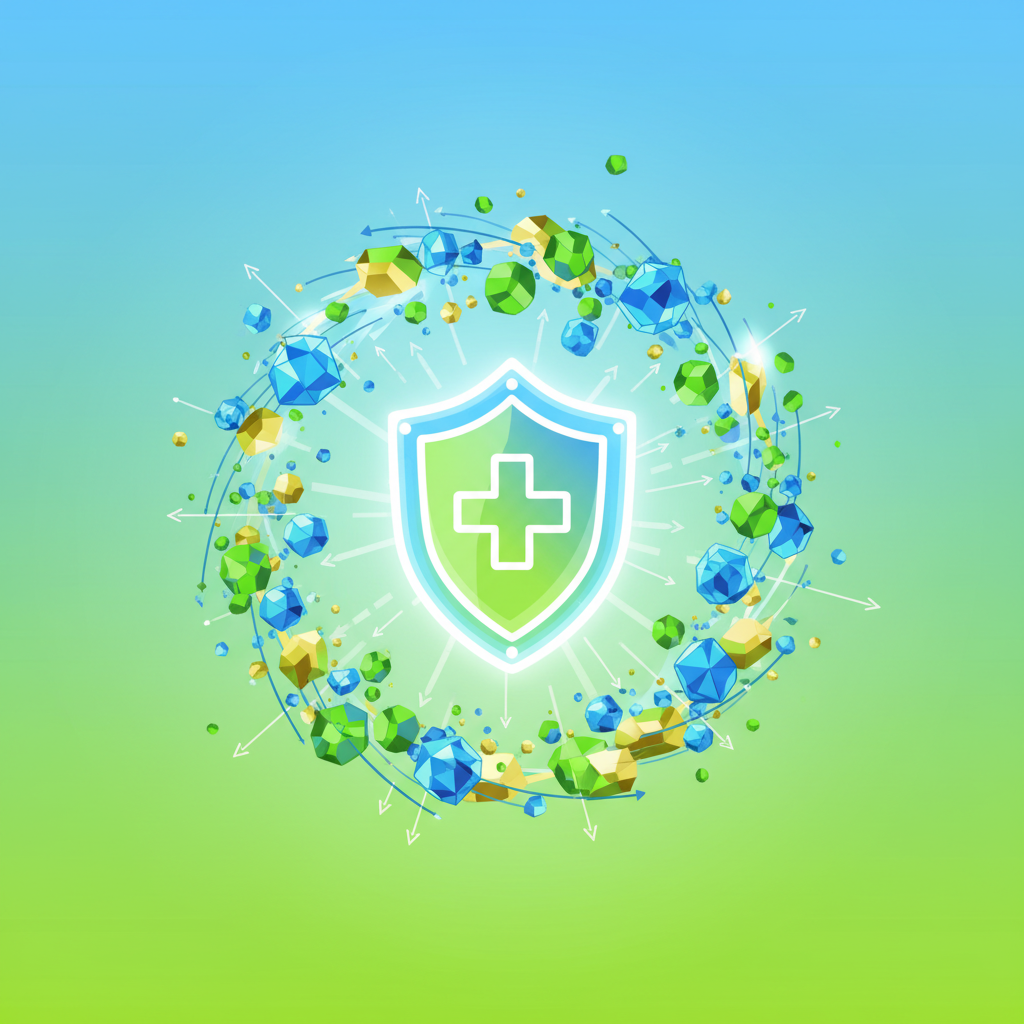 gemini 2.5 flash image preview nano banana a title 면역력 강화 상징 p