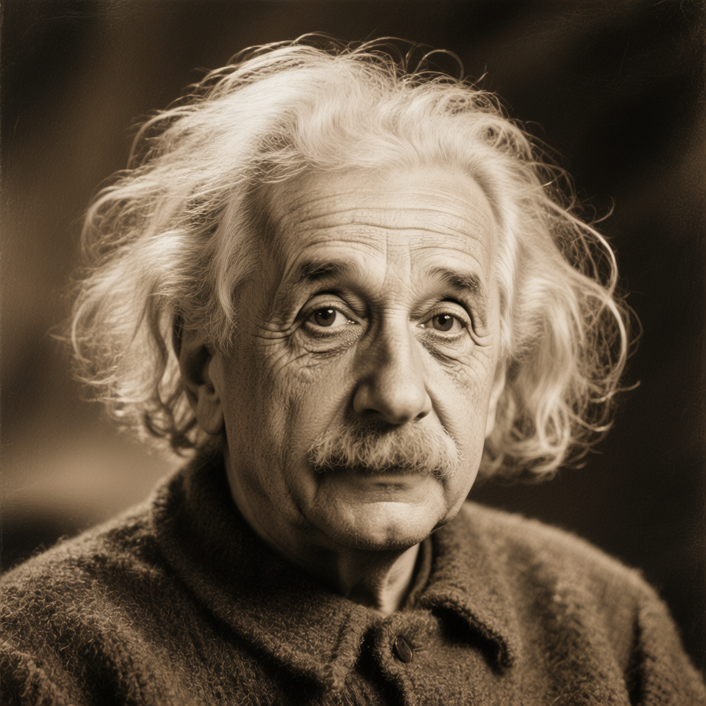 hunyuan image 3.0 a title 천재 물리학자 아인슈타