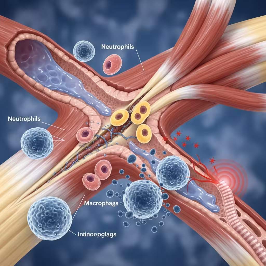 imagen 4.0 generate preview 06 06 a title 근육 미세 손상과 염증