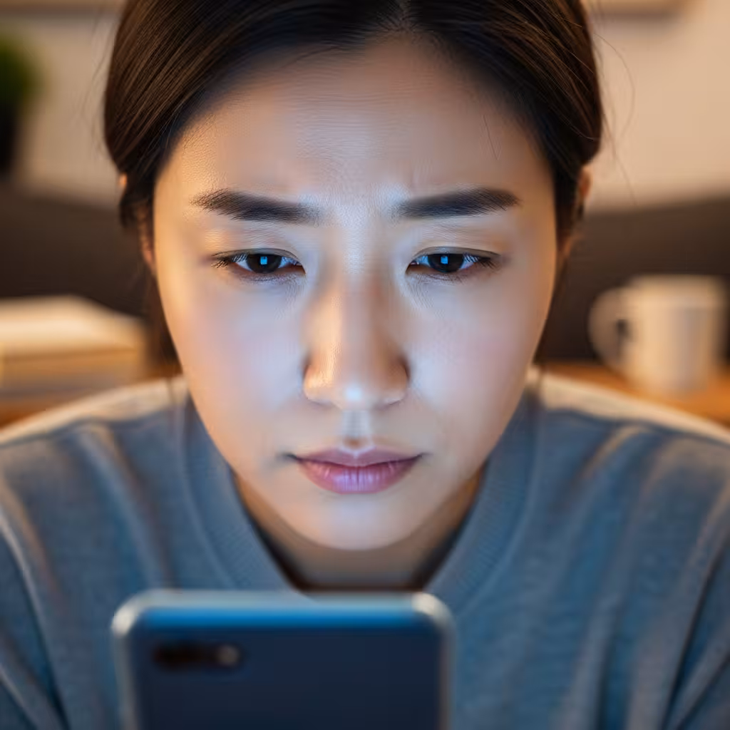 imagen 4.0 generate preview 06 06 a title 스마트폰을 보는 사람이