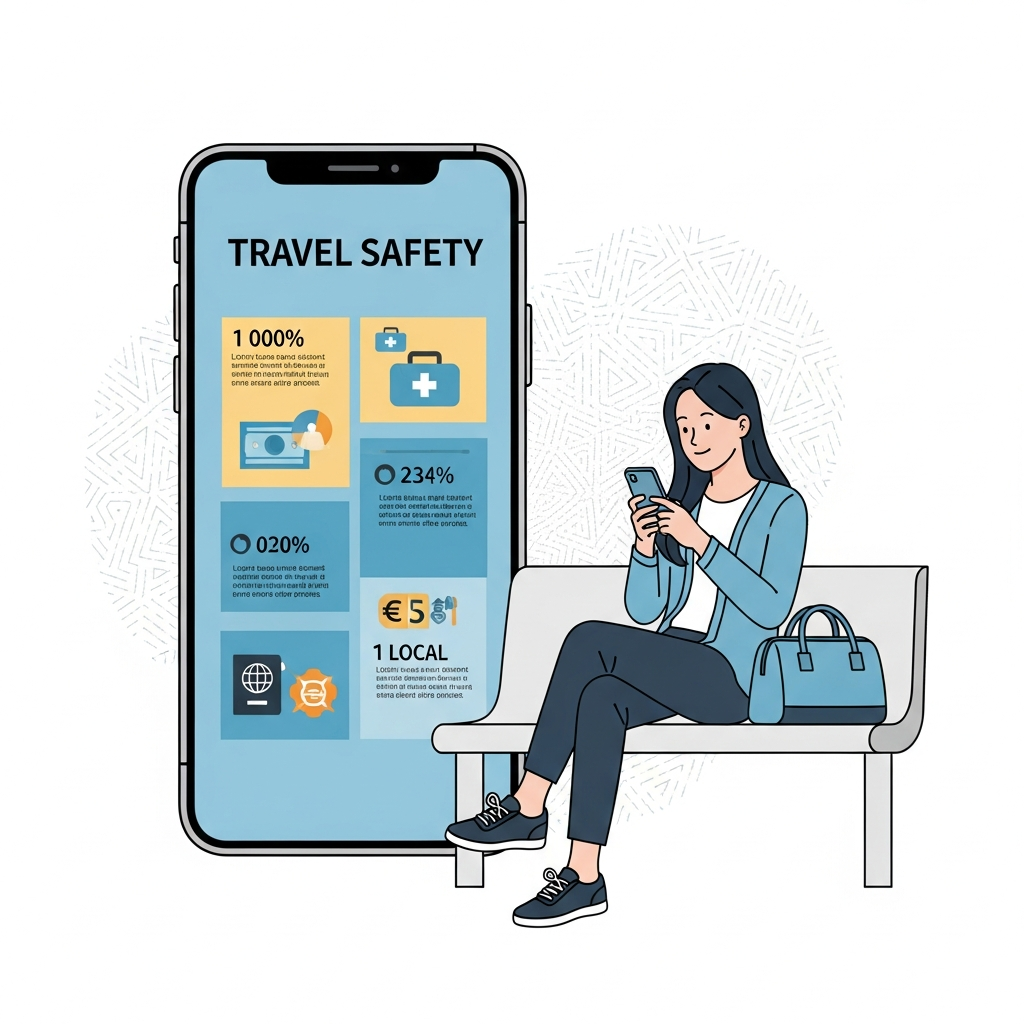 imagen 4.0 generate preview 06 06 a title 여행 안전 수칙을 확인