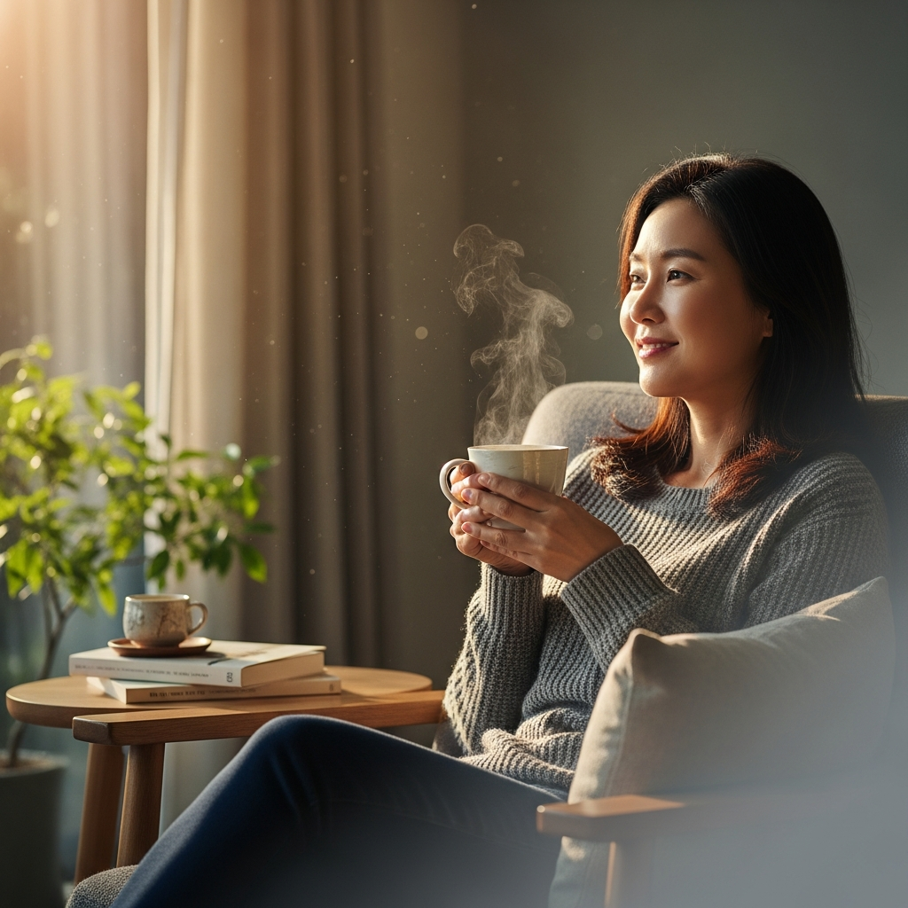 imagen 4.0 generate preview 06 06 a title 작두콩차 한 잔을 마시