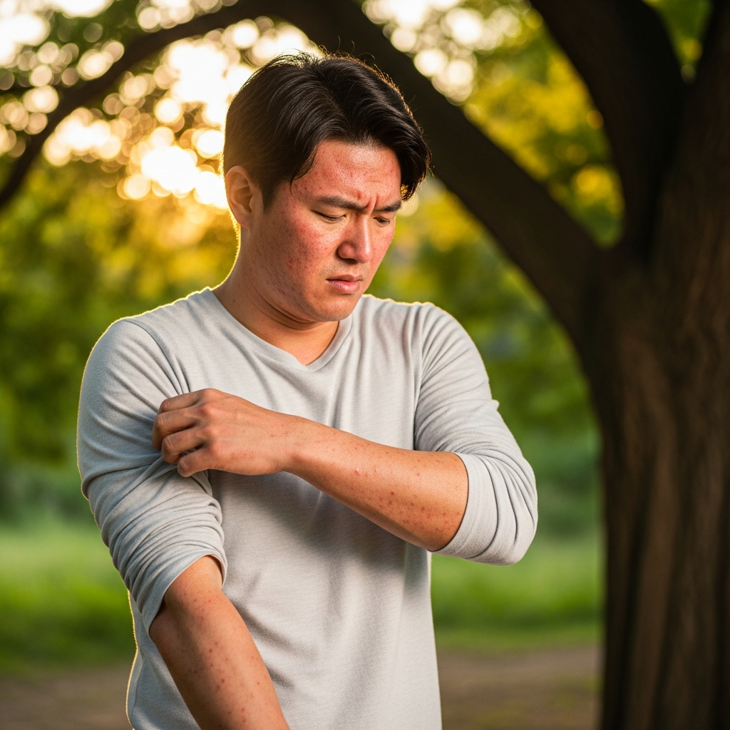 imagen 4.0 generate preview 06 06 a title 햇빛알레르기로 고통받는