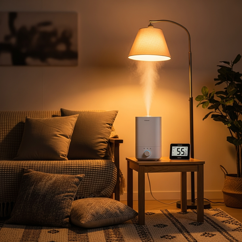 imagen 4.0 ultra generate preview 06 06 a title 가습기와 습도계가 있는