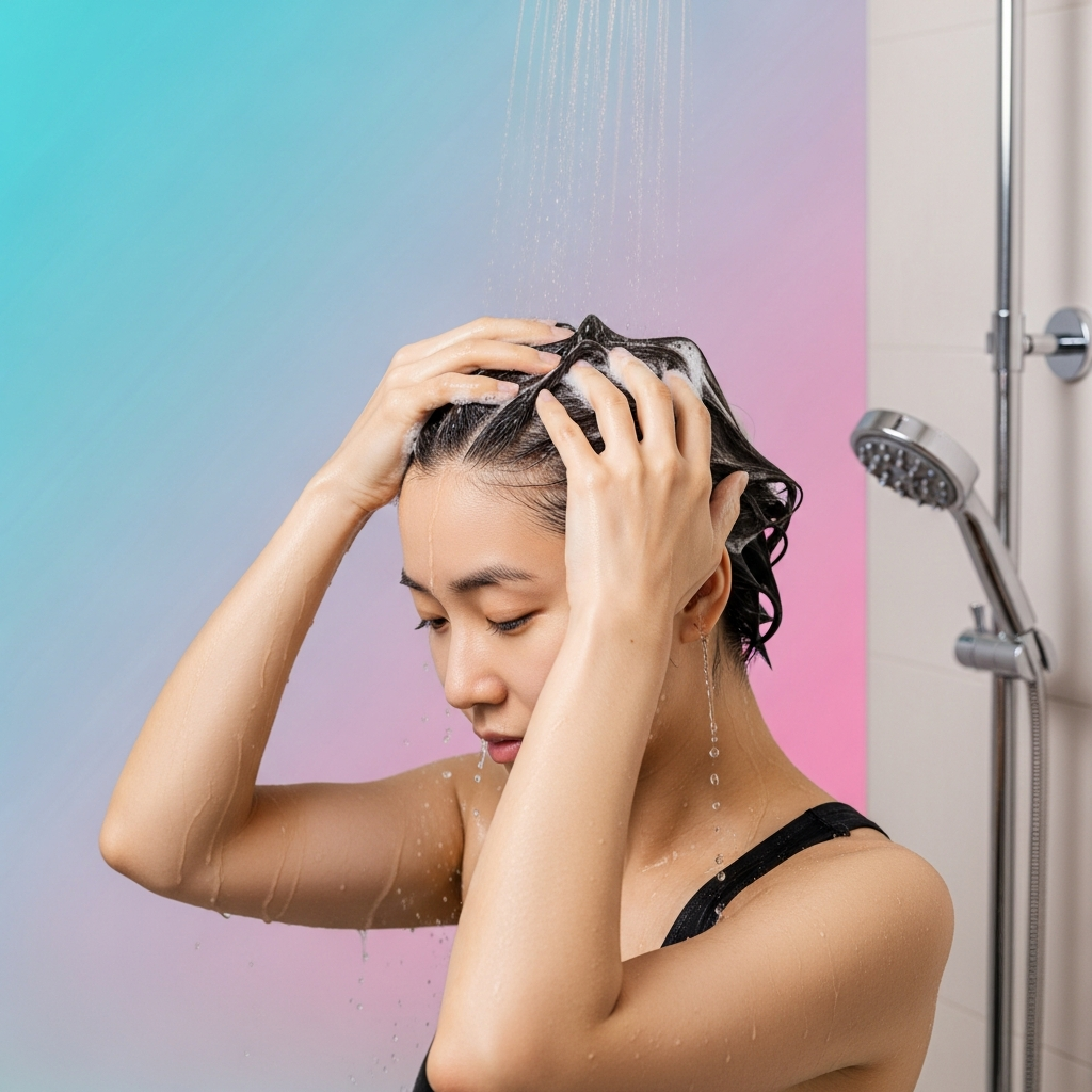 imagen 4.0 ultra generate preview 06 06 a title 꼼꼼하게 머리를 감는