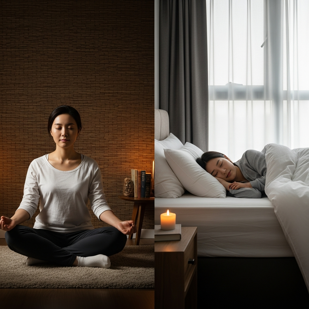 imagen 4.0 ultra generate preview 06 06 a title 스트레스 관리와 숙면의