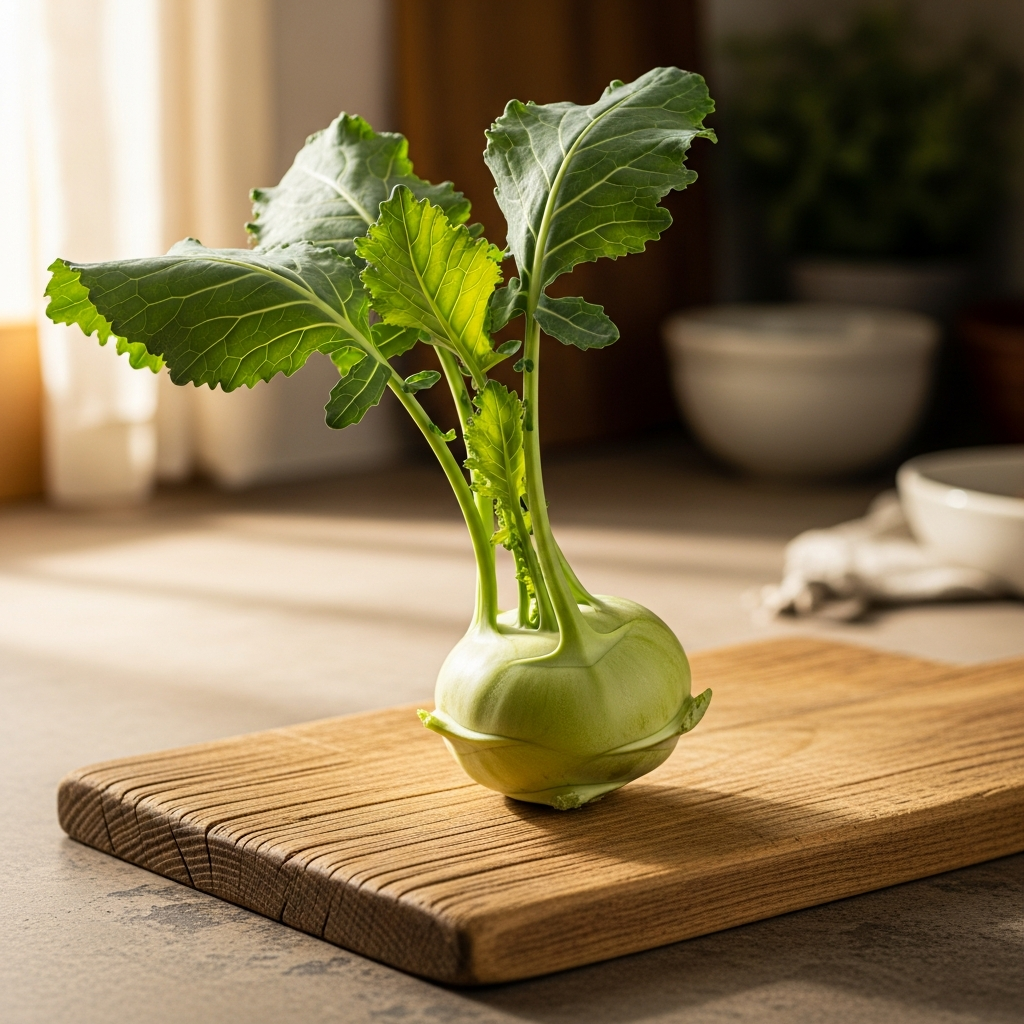 imagen 4.0 ultra generate preview 06 06 a title 신선한 콜라비 한 개