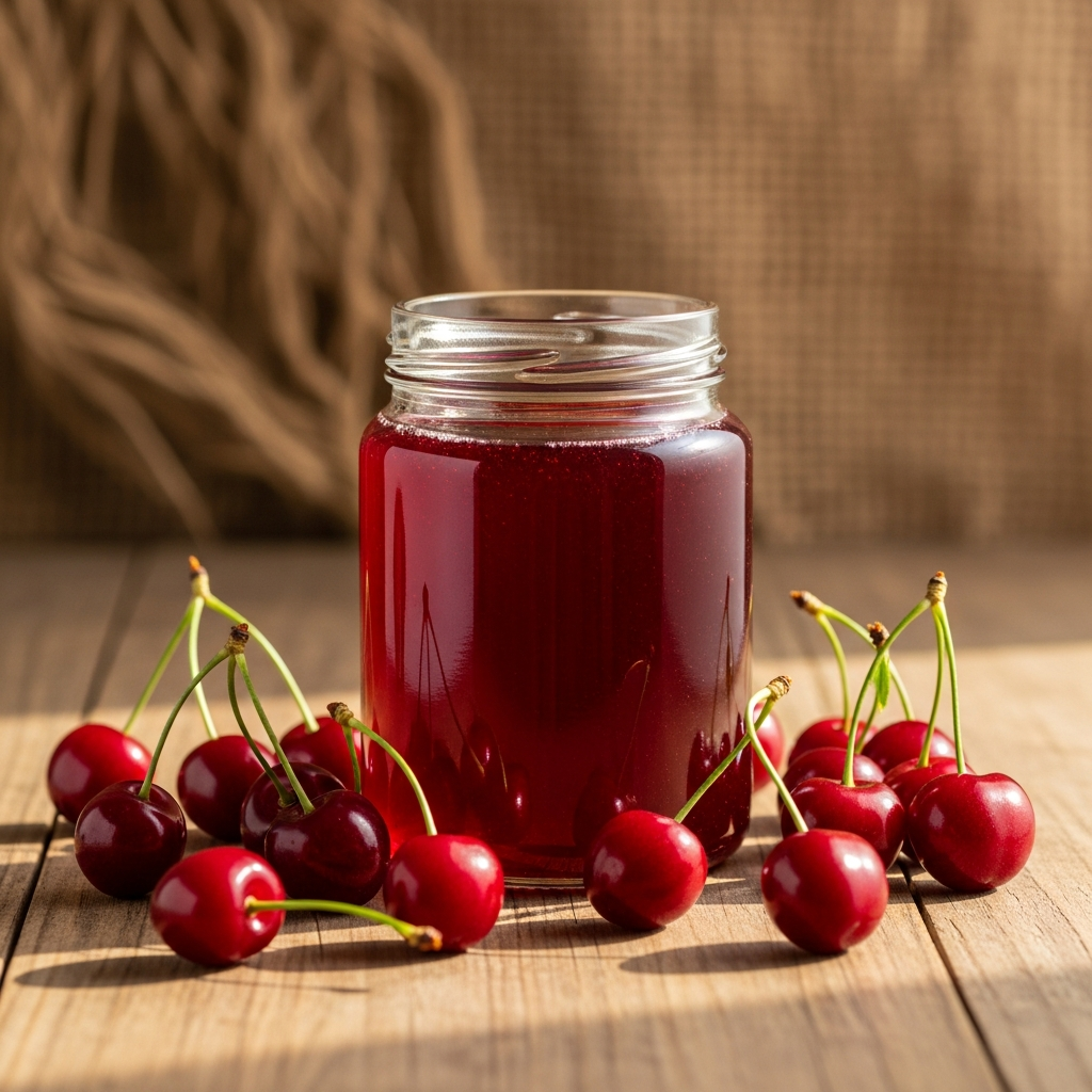 imagen 4.0 ultra generate preview 06 06 a title 앵두청이 담긴 유리병과