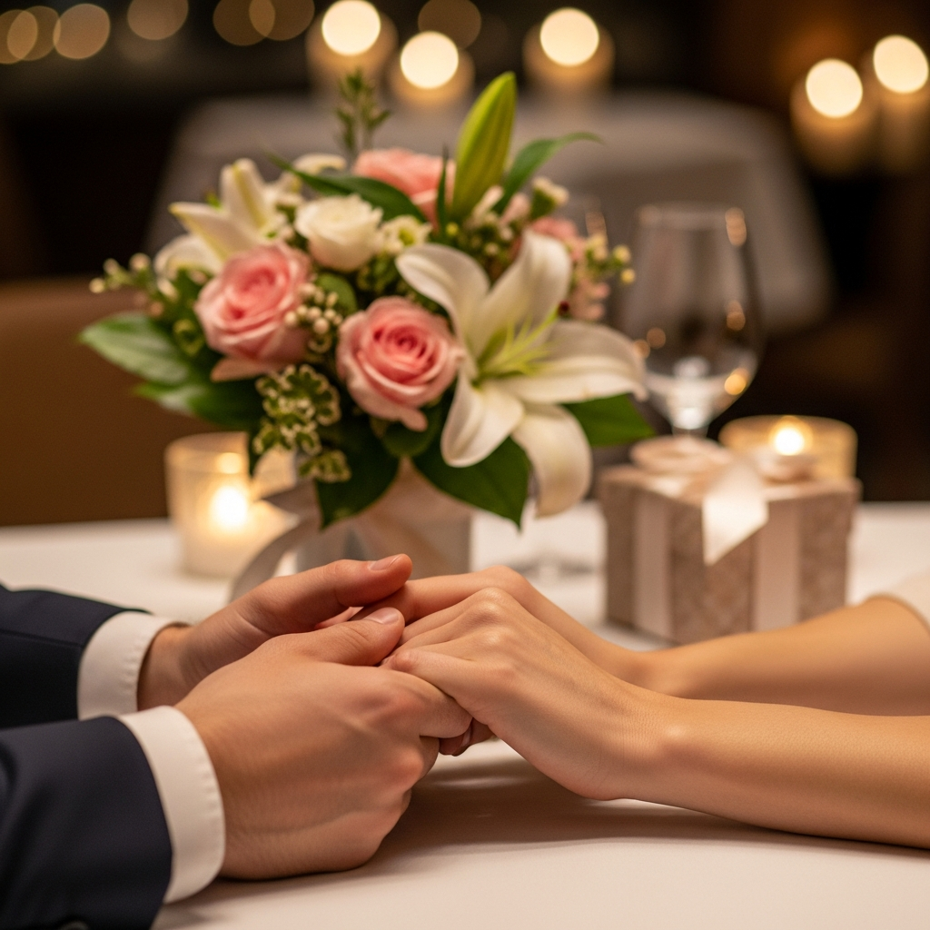 imagen 4.0 ultra generate preview 06 06 a title 테이블에 놓인 꽃과 작