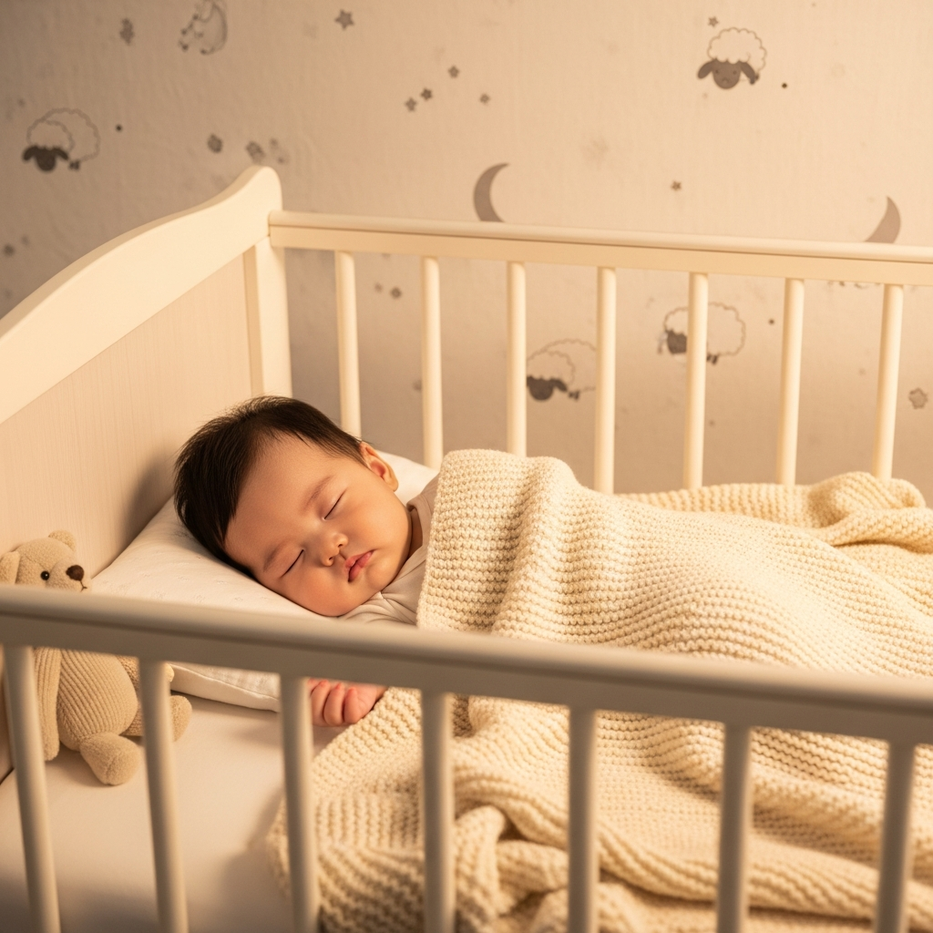 imagen 4.0 ultra generate preview 06 06 a title 편안하게 잠든 아기와