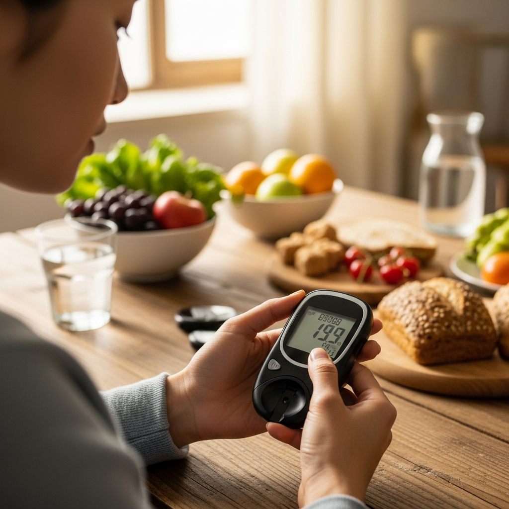 imagen 4.0 ultra generate preview 06 06 a title 혈당 측정기로 식후 혈